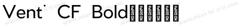 Venti CF Bold字体转换
